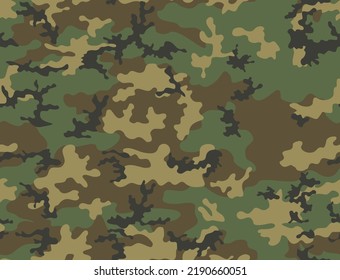 
Moderno camuflaje de diseño vectorial moderno, sin fisuras en el fondo del ejército. Textura forestal. Ornamet