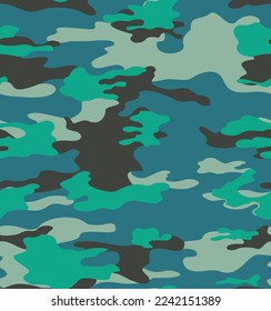 
trendy camouflage pattern, background repeat, vector modern print.