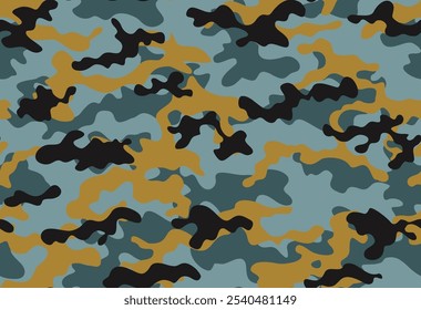 
trendy camouflage pattern, vector seamless background, modern print design