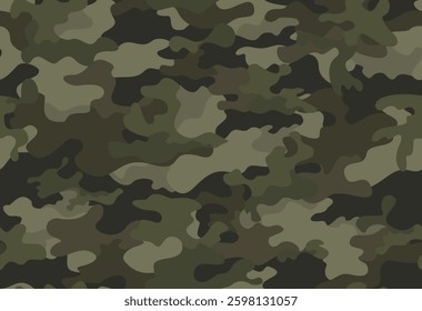 
trendy camouflage seamless army pattern khaki military background