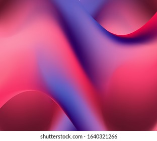 Trendy card with vivid gradient on light background. Digital glowing effect. Vivid gradient. Trendy cover design. Glowing neon light. Summer holographic background. Vector neon background.