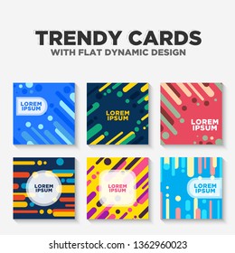 Trendy Cards Background For Instagram Post Modern Fluid