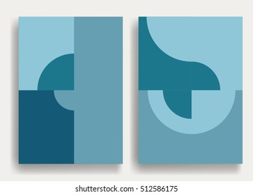 Trendy cards design . Minimal modern style . Geometric pattern . Motion wallpaper element. For web and mobile app, paper art , brochure , poster, booklet