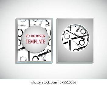 Trendy cards design . Minimal modern style . Geometric pattern . Motion wallpaper element. For web and mobile app, paper art , brochure , poster, booklet, backgrounds or covers.