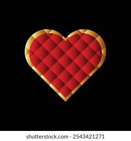 Trendy Cartoon 3d color heart set. Realistic 3d render love icon collection. Vector cute red hearts, Happy Valentine's Day element for web, app, greeting card, decor, game, design