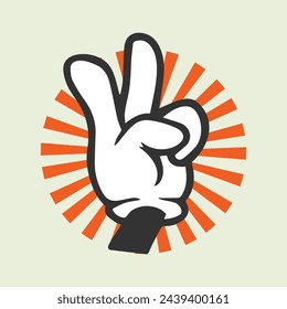 Trendy cartoon element collection, hand design illustration flat post 
