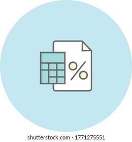 Icono de gráfico de moda sobre fondo azul para web y gráfico móvil.