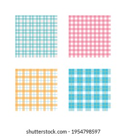 Trendy check pattern background illustration