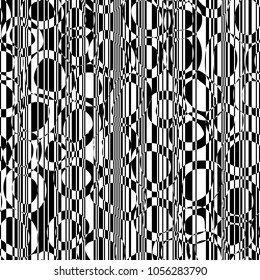 Trendy Checkerboard Abstract Background with Black Circles, Vector Seamless Checkered Pattern with Round Rush Strokes, Bubbles Simple Hand Drawn Texture 