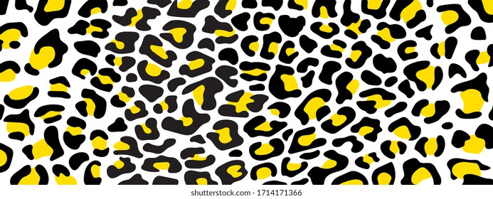 Trendy Cheetah or Leopard skin pattern background vector. Animal fur, vector background for Fabric design, wrapping paper, textile and wallpaper.