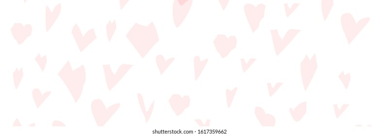 trendy chic valentine's day geometric cut,  blush pink romantic heart shapes, universal background 