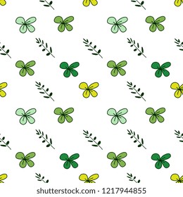 Trendy children drawing flower seamless pattern vector illustration background for wallpaper and textile print. Good for baby fashion scandinavian style multicolor awesome handdrawn.