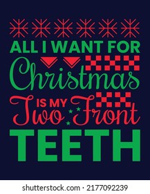 Trendy Christmas Quotes T-shirt Design