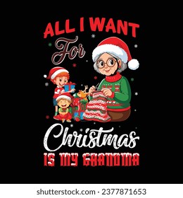 TRENDY CHRISTMAS T SHIRT DESIGN