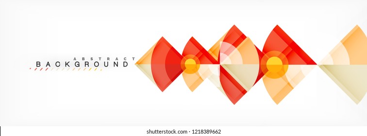 Trendy circles composition geometric background, vector design
