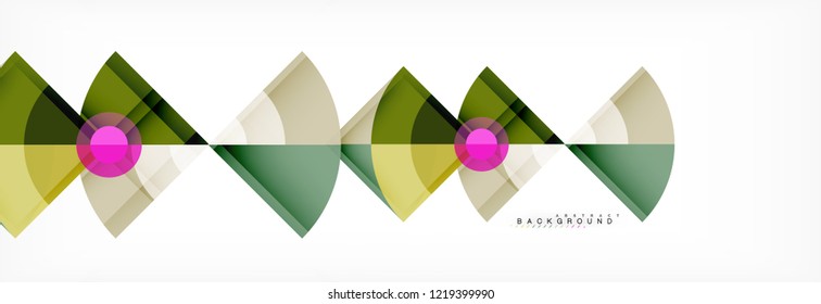 Composición de círculos de moda fondo geométrico, diseño vectorial