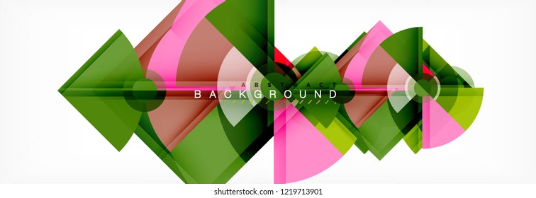 Trendige Kreise Zusammensetzung geometrischer Hintergrund, Vektordesign