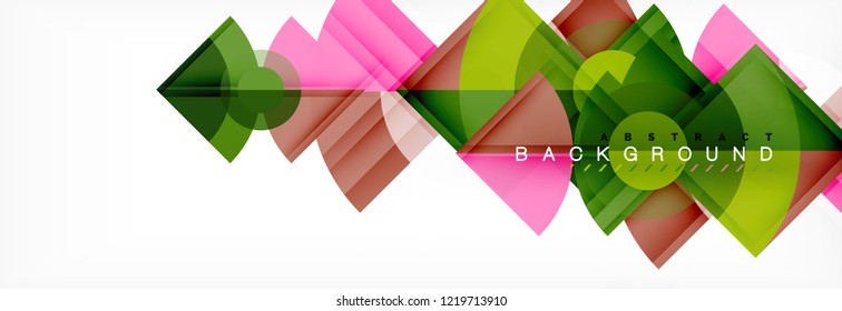 Composición de círculos de moda fondo geométrico, diseño vectorial