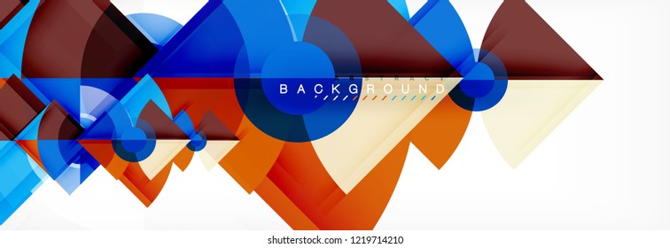 Composición de círculos de moda fondo geométrico, diseño vectorial
