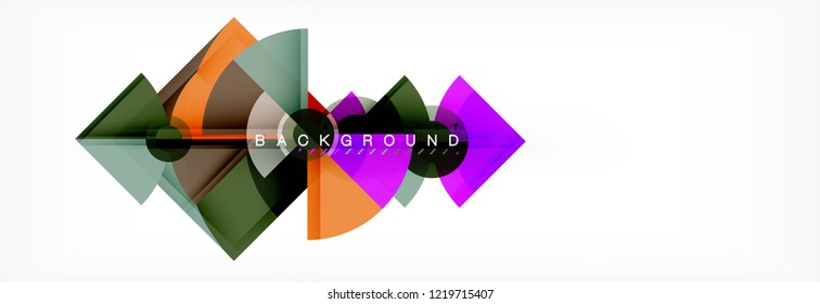 Composición de círculos de moda fondo geométrico, diseño vectorial