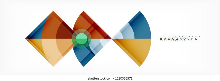Composición de círculos de moda fondo geométrico, diseño vectorial