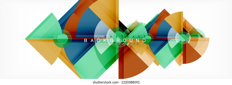 Composición de círculos de moda fondo geométrico, diseño vectorial