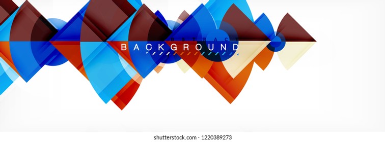 Composición de círculos de moda fondo geométrico, diseño vectorial