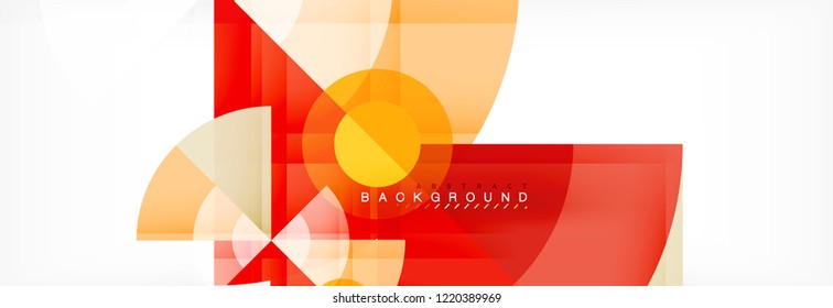 Composición de círculos de moda fondo geométrico, diseño vectorial