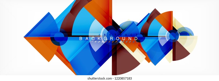 Composición de círculos de moda fondo geométrico, diseño vectorial
