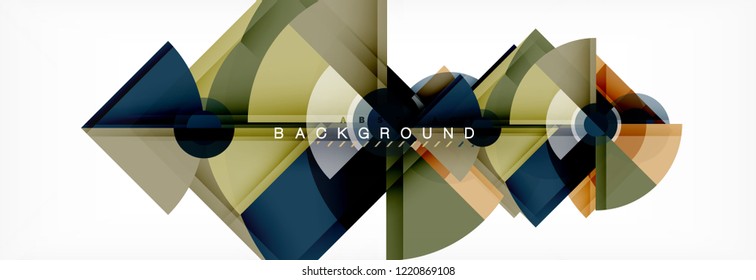 Composición de círculos de moda fondo geométrico, diseño vectorial