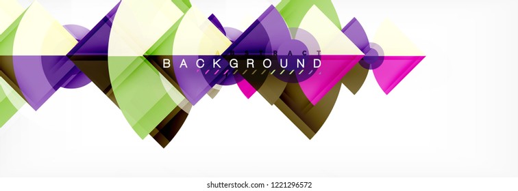 Composición de círculos de moda fondo geométrico, diseño vectorial