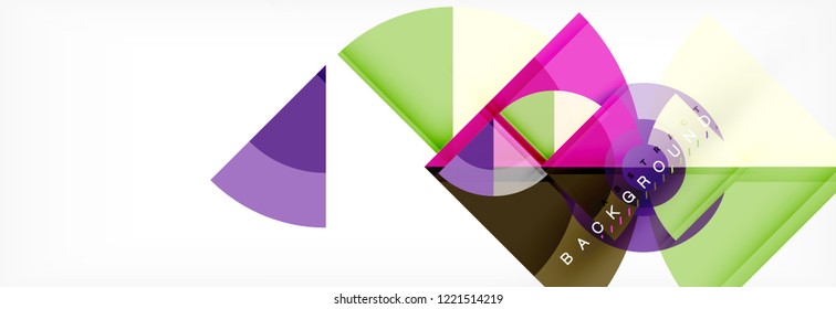 Trendige Kreise Zusammensetzung geometrischer Hintergrund, Vektordesign