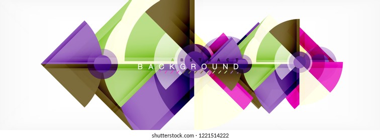 Trendige Kreise Zusammensetzung geometrischer Hintergrund, Vektordesign