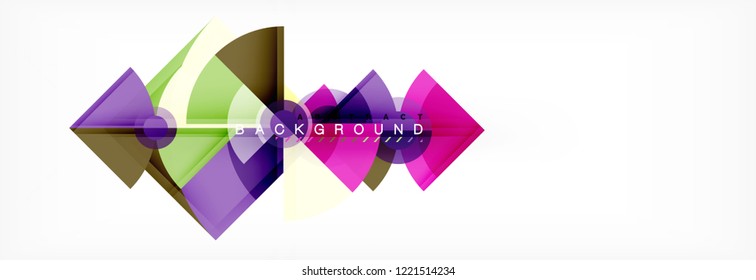 Composición de círculos de moda fondo geométrico, diseño vectorial