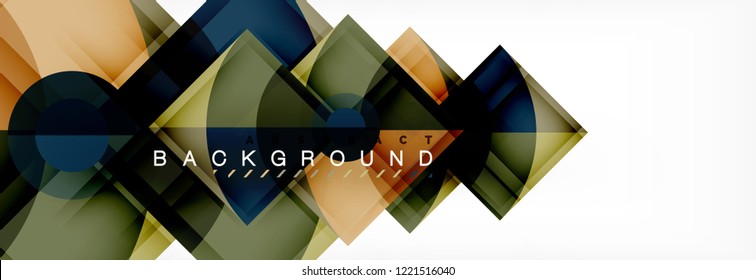 Composición de círculos de moda fondo geométrico, diseño vectorial