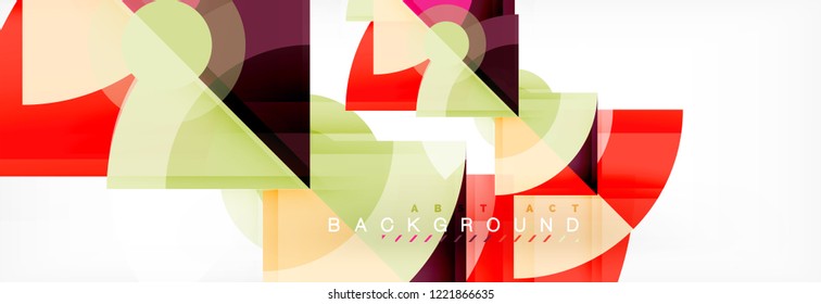 Composición de círculos de moda fondo geométrico, diseño vectorial