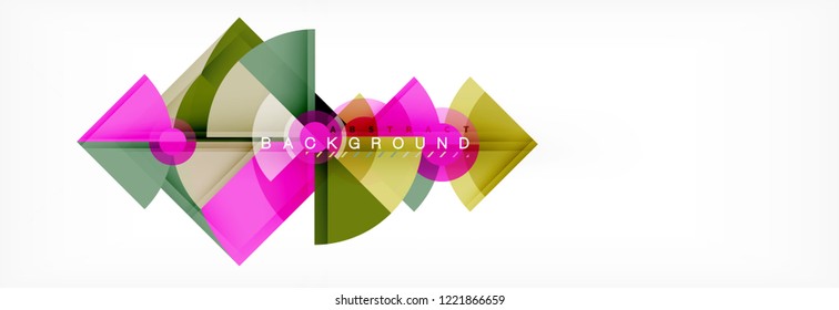 Composición de círculos de moda fondo geométrico, diseño vectorial