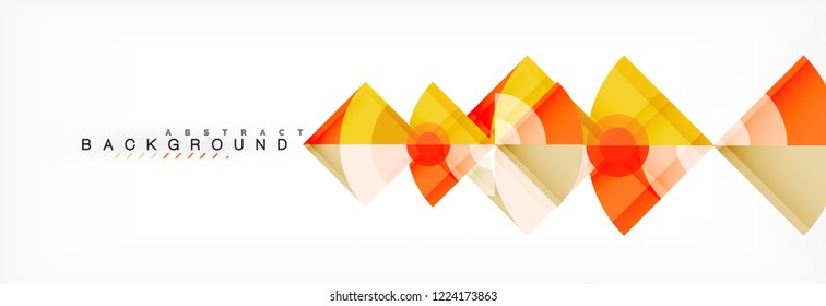 Trendy circles composition geometric background, vector design