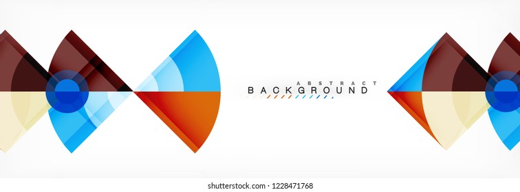 Trendige Kreise Zusammensetzung geometrischer Hintergrund, Vektordesign
