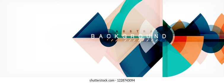 Composición de círculos de moda fondo geométrico, diseño vectorial
