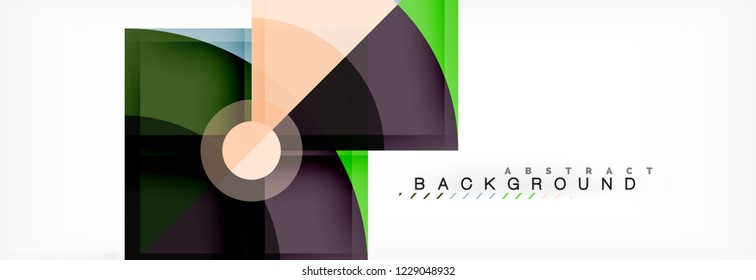 Composición de círculos de moda fondo geométrico, diseño vectorial