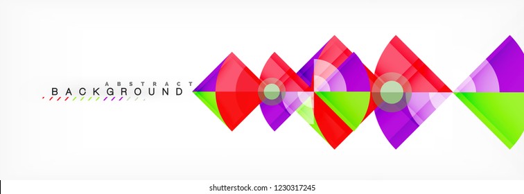 Composición de círculos de moda fondo geométrico, diseño vectorial