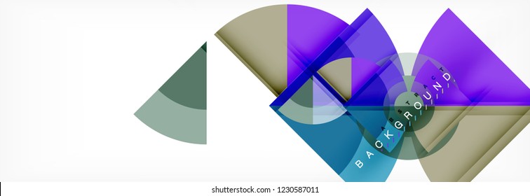 Composición de círculos de moda fondo geométrico, diseño vectorial