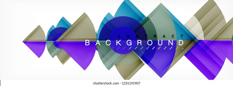 Composición de círculos de moda fondo geométrico, diseño vectorial