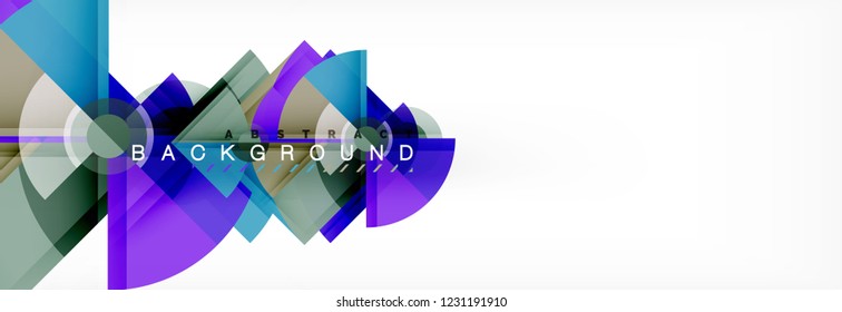 Composición de círculos de moda fondo geométrico, diseño vectorial