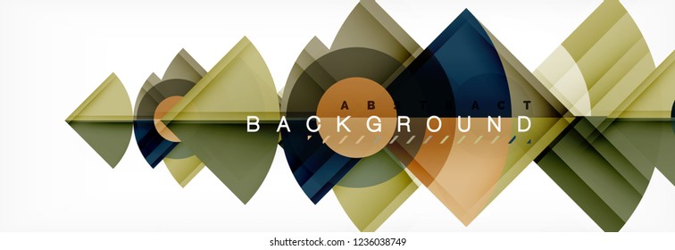 Composición de círculos de moda fondo geométrico, diseño vectorial