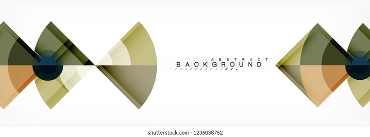 Trendy circles composition geometric background, vector design