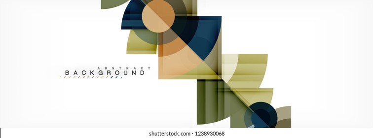 Trendige Kreise Zusammensetzung geometrischer Hintergrund, Vektordesign