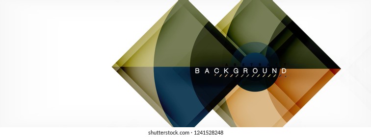 Trendige Kreise Zusammensetzung geometrischer Hintergrund, Vektordesign