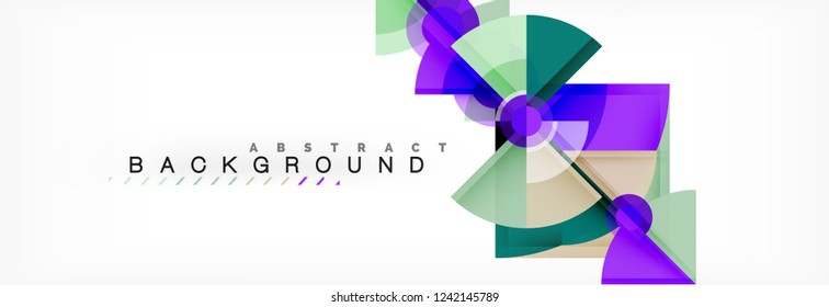 Composición de círculos de moda fondo geométrico, diseño vectorial